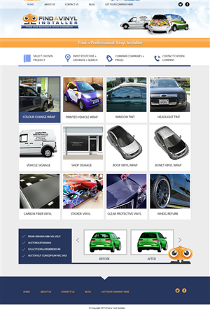 Web Design by weathered83 for ImproveYourVehicle | Design: #2637774
