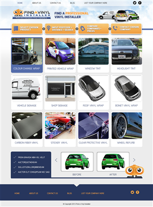 Web Design by weathered83 for ImproveYourVehicle | Design: #2642115
