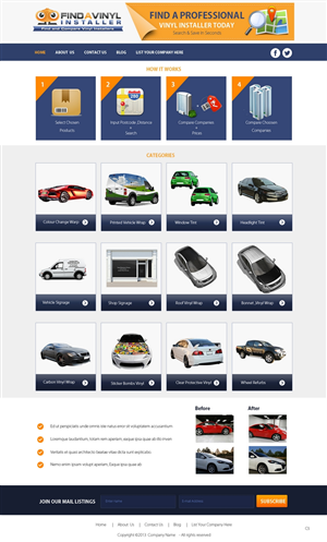 Web Design by pb for ImproveYourVehicle | Design: #2626133