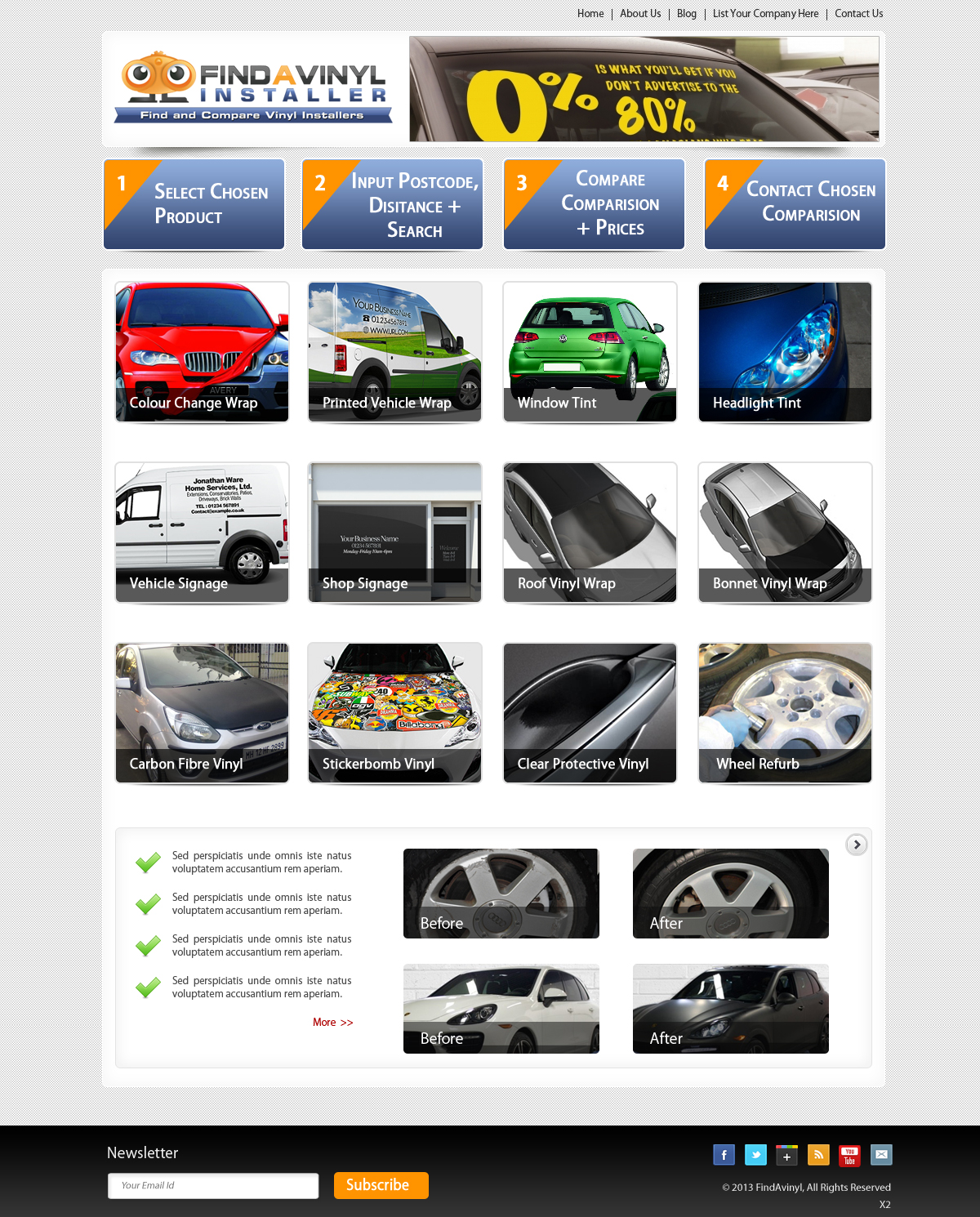 Web Design by pb for ImproveYourVehicle | Design #2626136