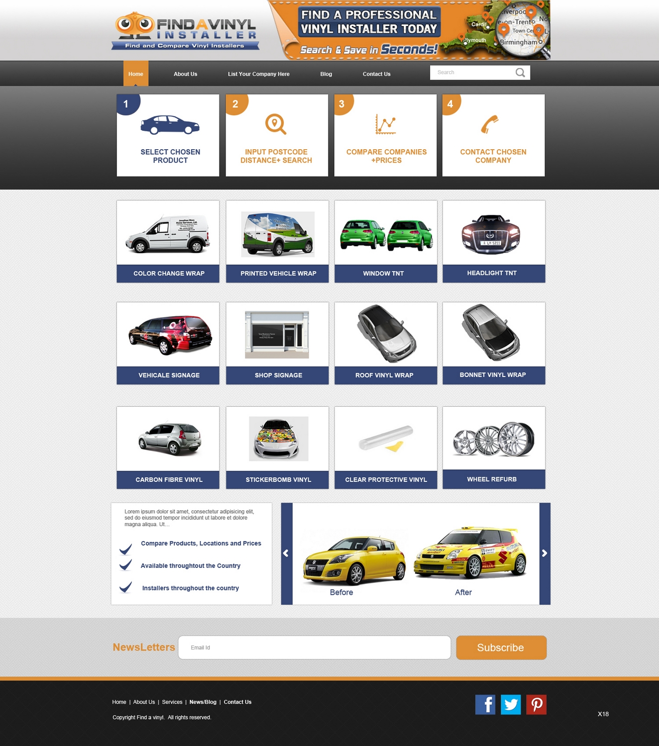 Web Design par pb pour ImproveYourVehicle | Design #2626138