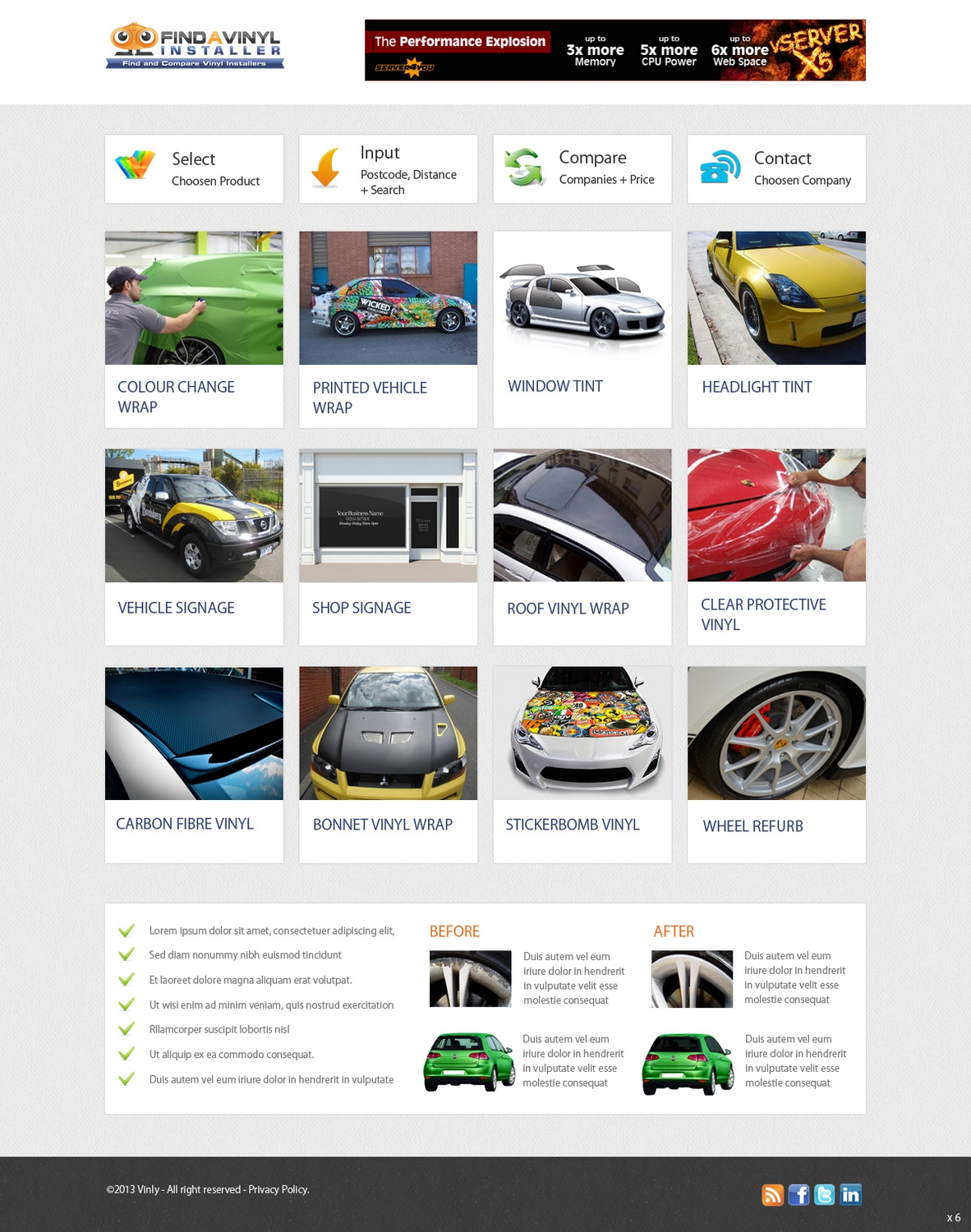 Web Design par pb pour ImproveYourVehicle | Design #2626141