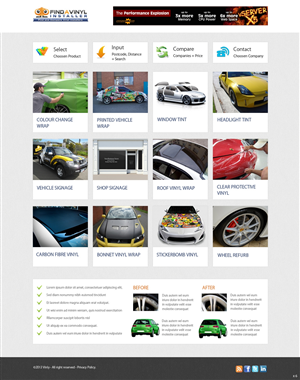 Web Design by pb for ImproveYourVehicle | Design: #2626141