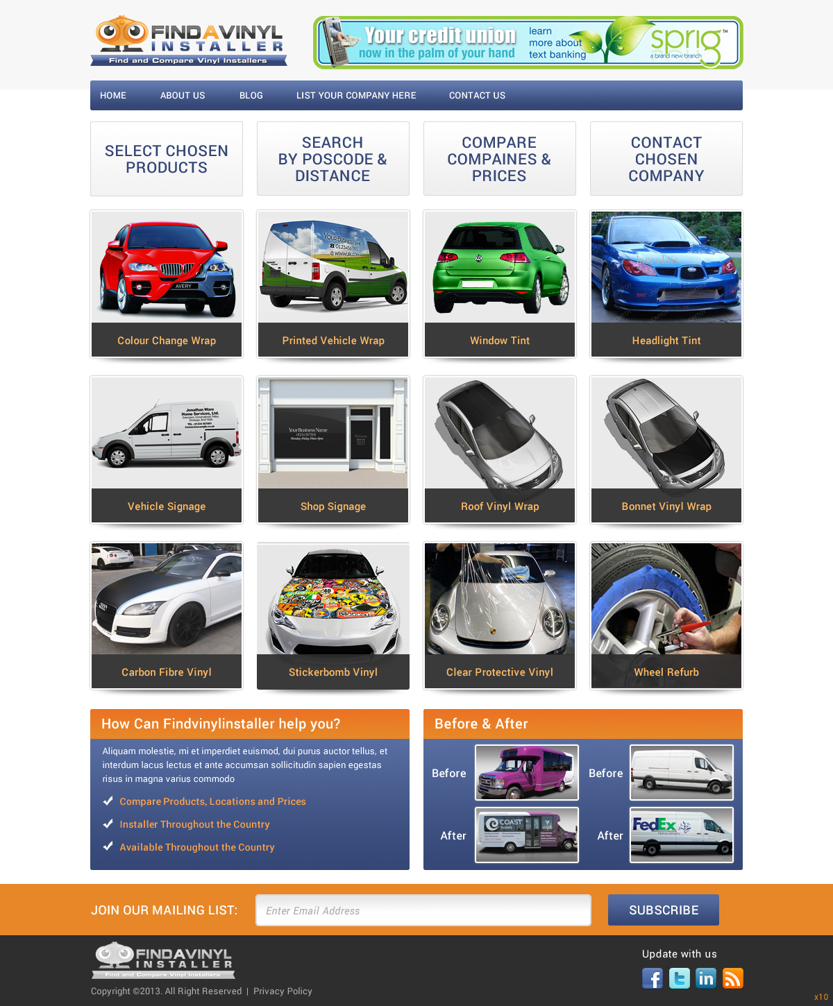 Web Design by pb for ImproveYourVehicle | Design #2629649