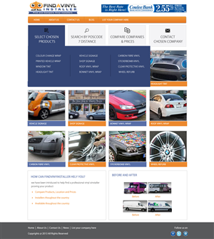 Web Design by pb for ImproveYourVehicle | Design: #2629654
