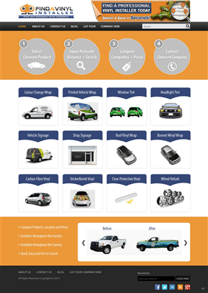 Web Design by pb for ImproveYourVehicle | Design: #2639824