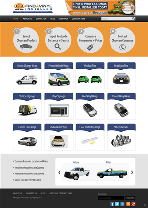 Web Design by pb for ImproveYourVehicle | Design: #2648832