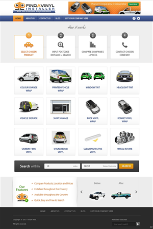 Web Design by pb for ImproveYourVehicle | Design: #2648834