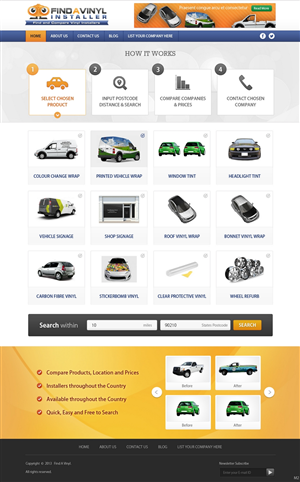 Web Design by pb for ImproveYourVehicle | Design: #2658581