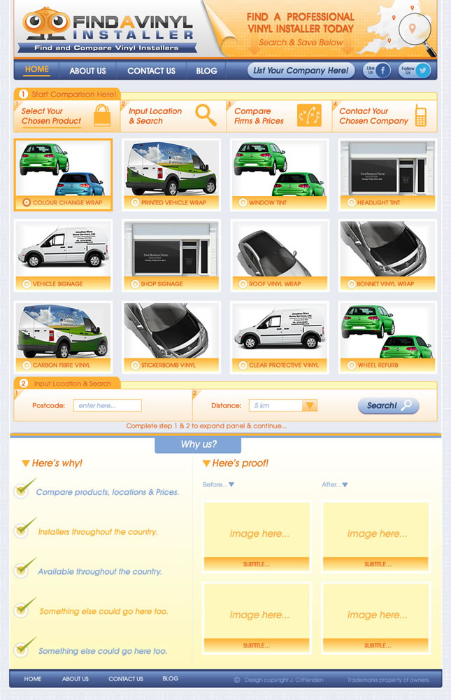 Web Design by J.Crittenden for ImproveYourVehicle | Design #2635371
