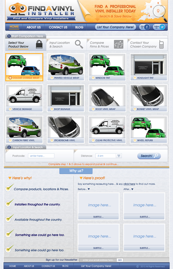 Web-Design von J.Crittenden für ImproveYourVehicle | Design #2653807