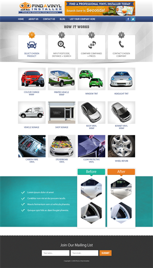Web Design by ShreejiAkshar for ImproveYourVehicle | Design #2647623