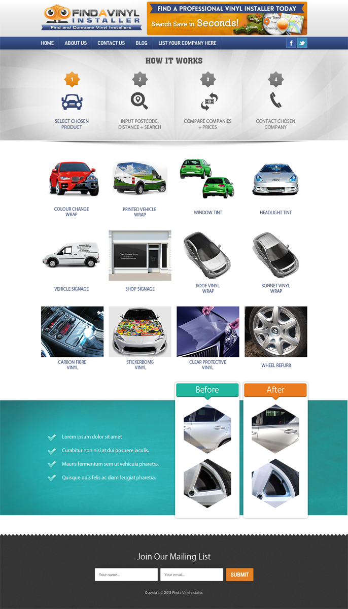 Web Design by ShreejiAkshar for ImproveYourVehicle | Design #2647626
