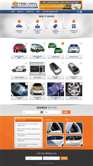 Web Design by ShreejiAkshar for ImproveYourVehicle | Design: #2654614
