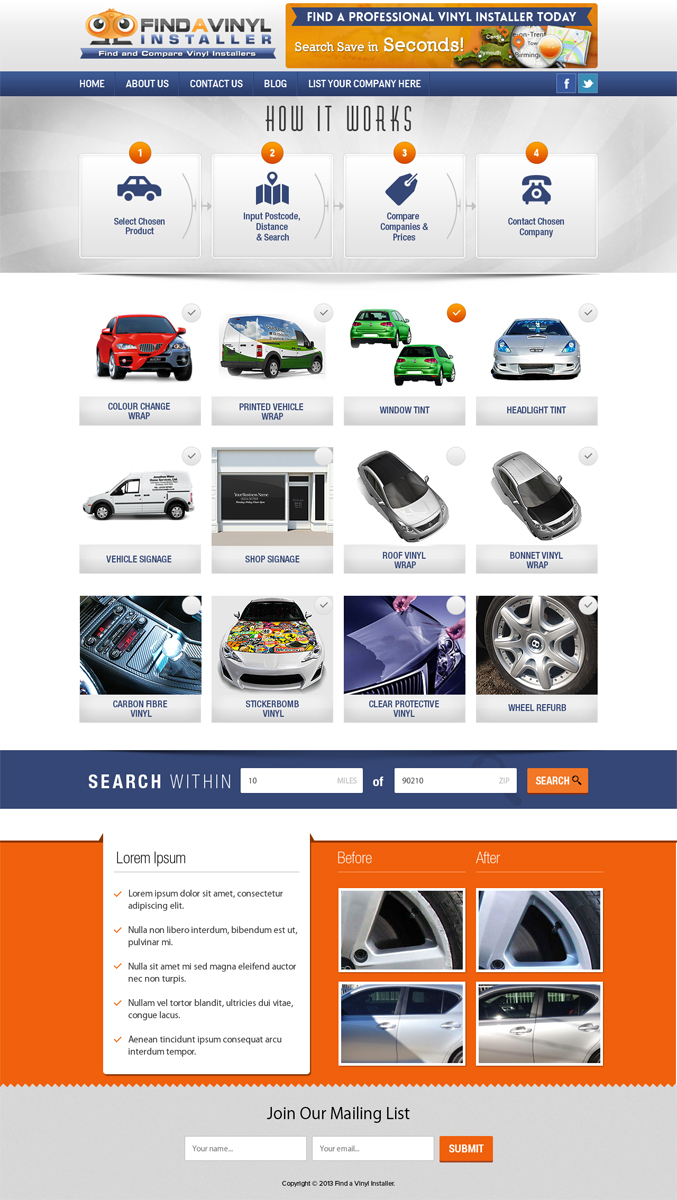 Web-Design von ShreejiAkshar für ImproveYourVehicle | Design #2658192