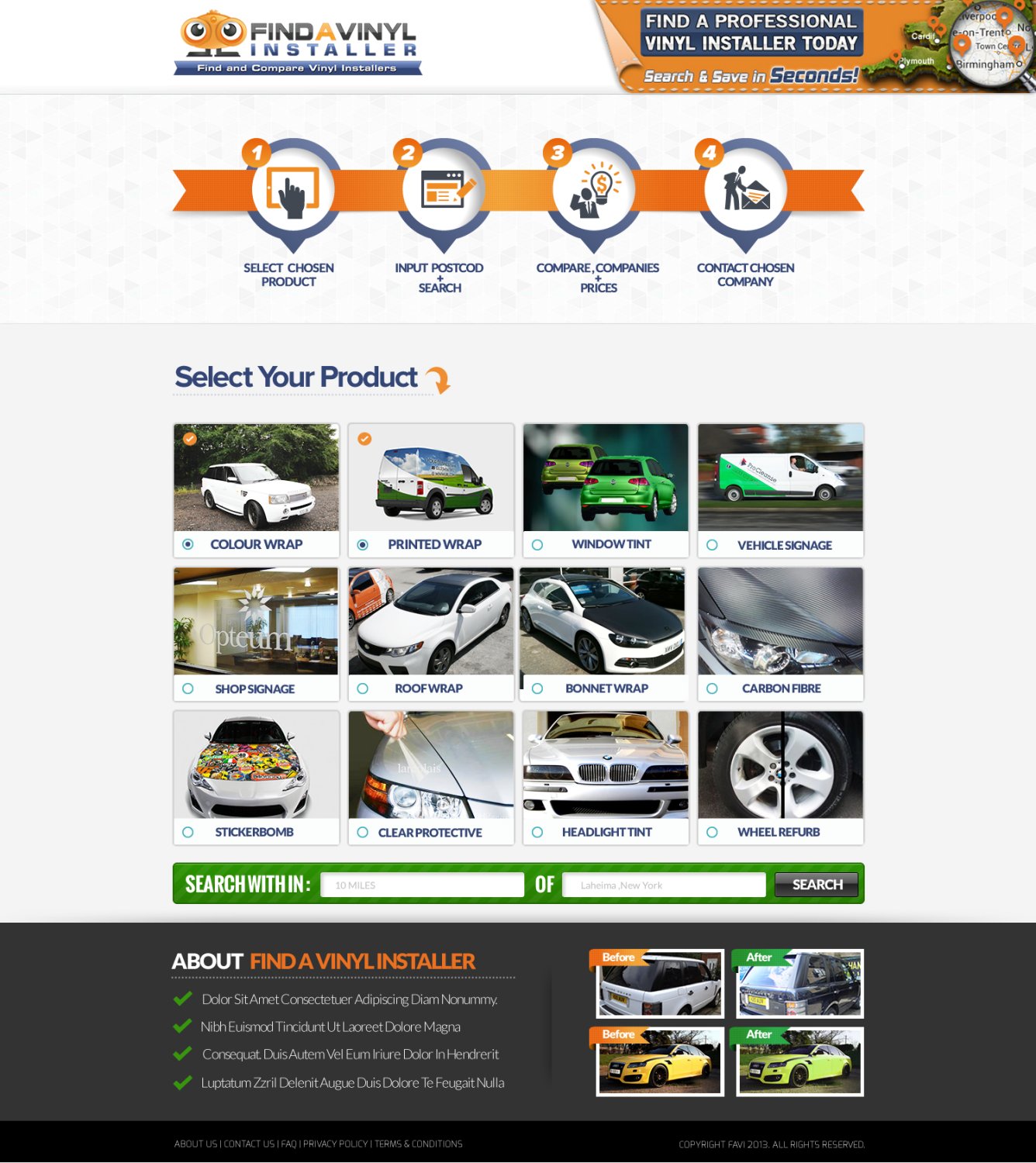 Web Design by TechWise for ImproveYourVehicle | Design #2630129