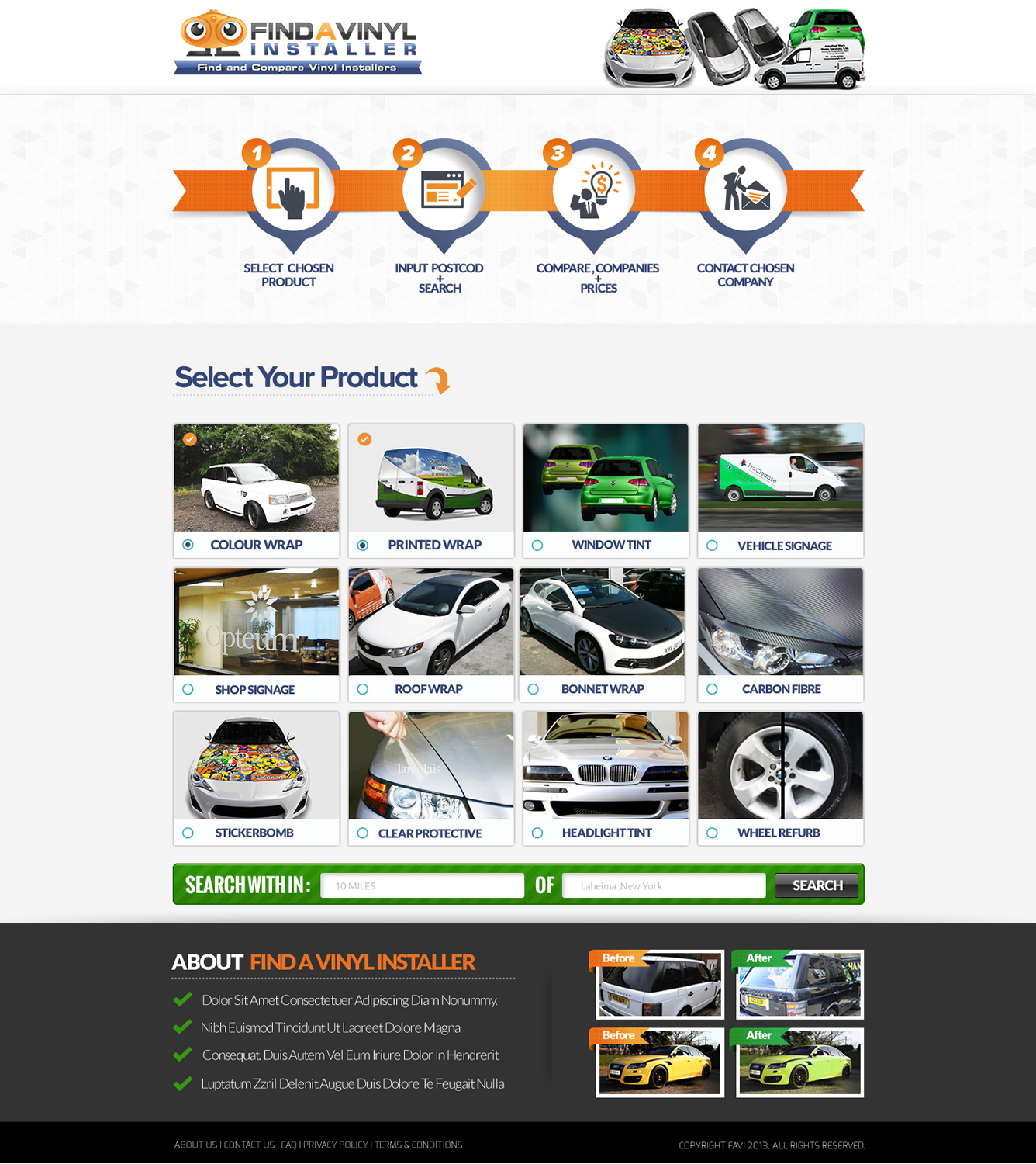 Web Design by TechWise for ImproveYourVehicle | Design #2647359