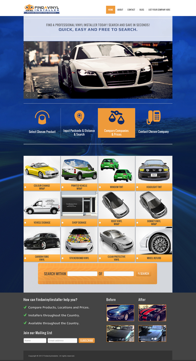 Diseño Web por Da Miracle para ImproveYourVehicle | Diseño #2658442