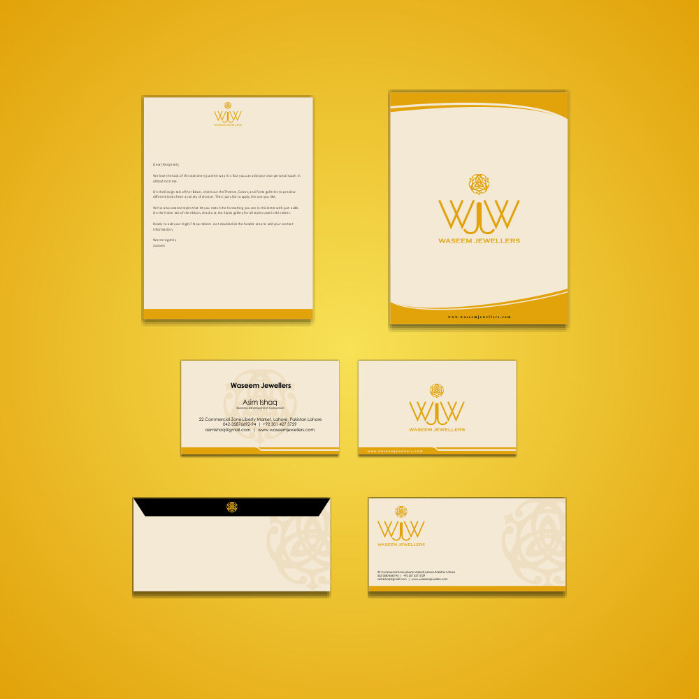 Design de Papeterie par g234t_d4y pour Waseem Jewellers | Design #15880886