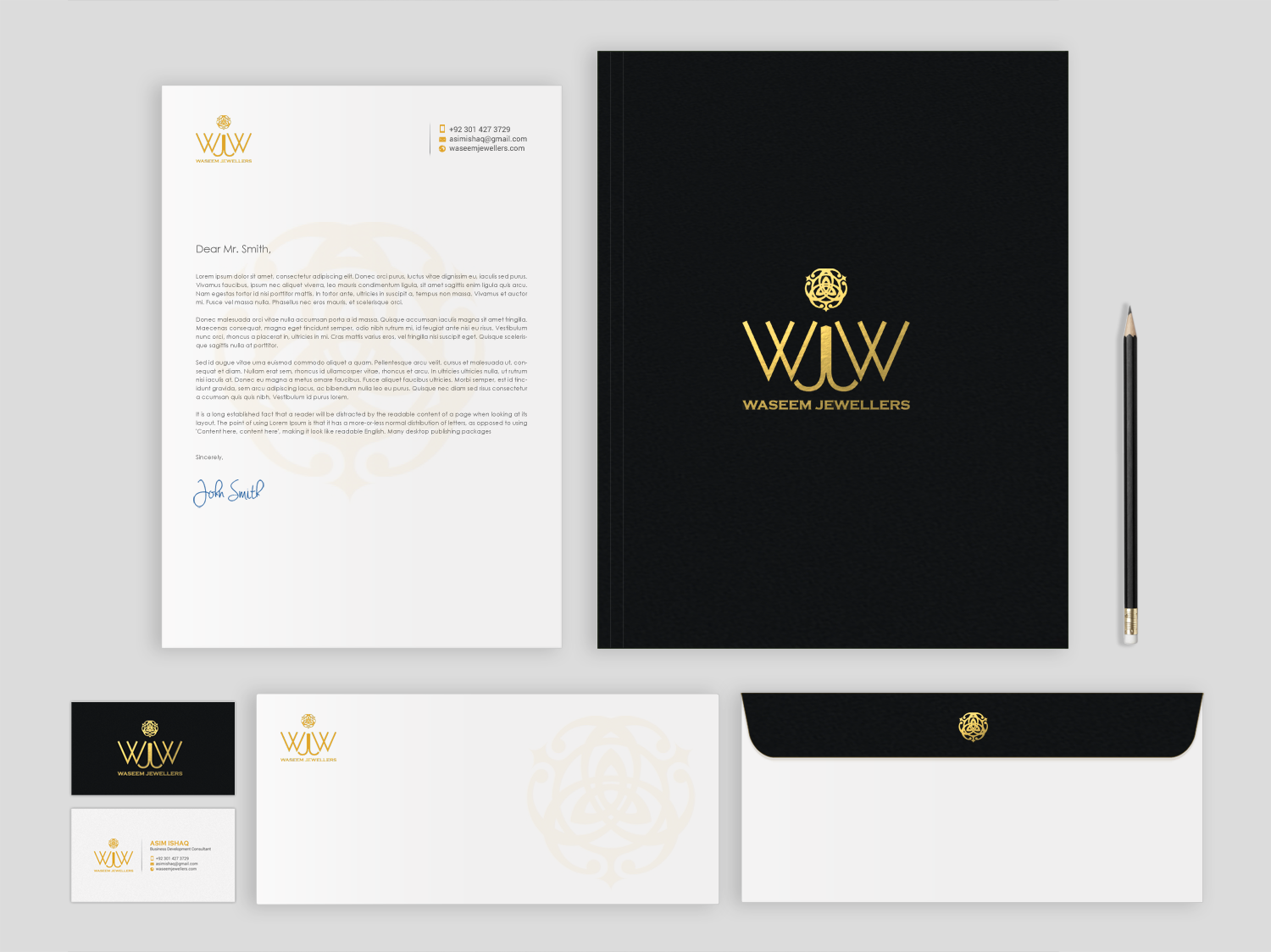 Stationery Design by chandrayaan.creative for Waseem Jewellers | Design #15878023