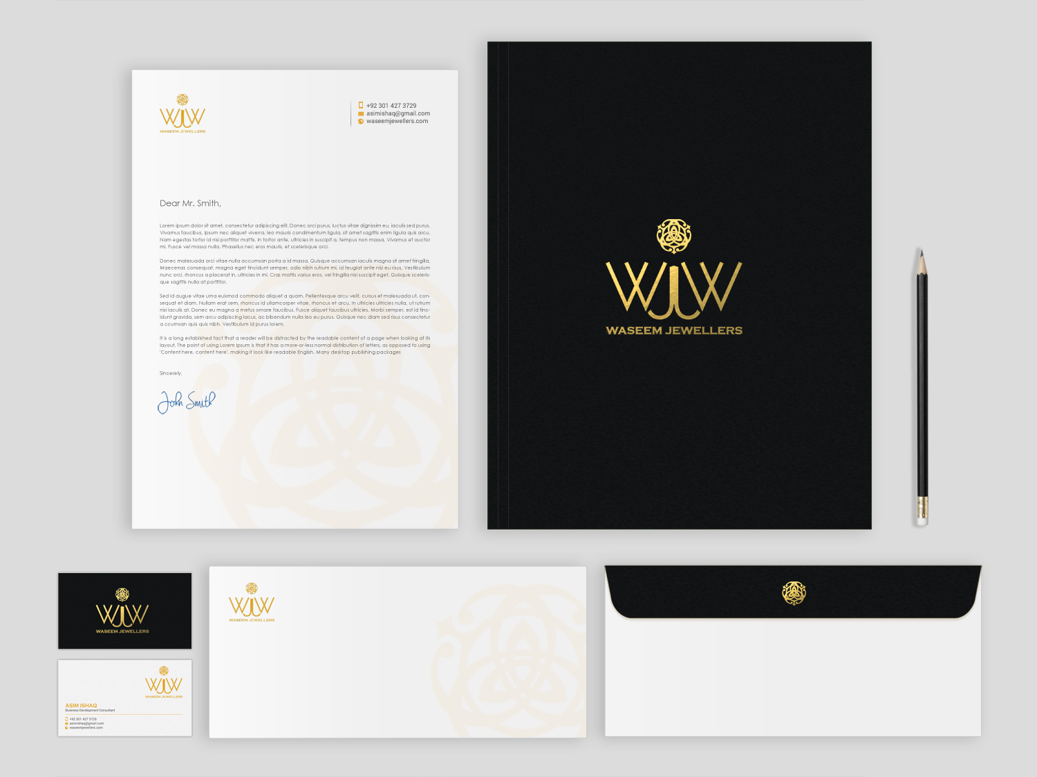 Stationery Design by chandrayaan.creative for Waseem Jewellers | Design #15878027