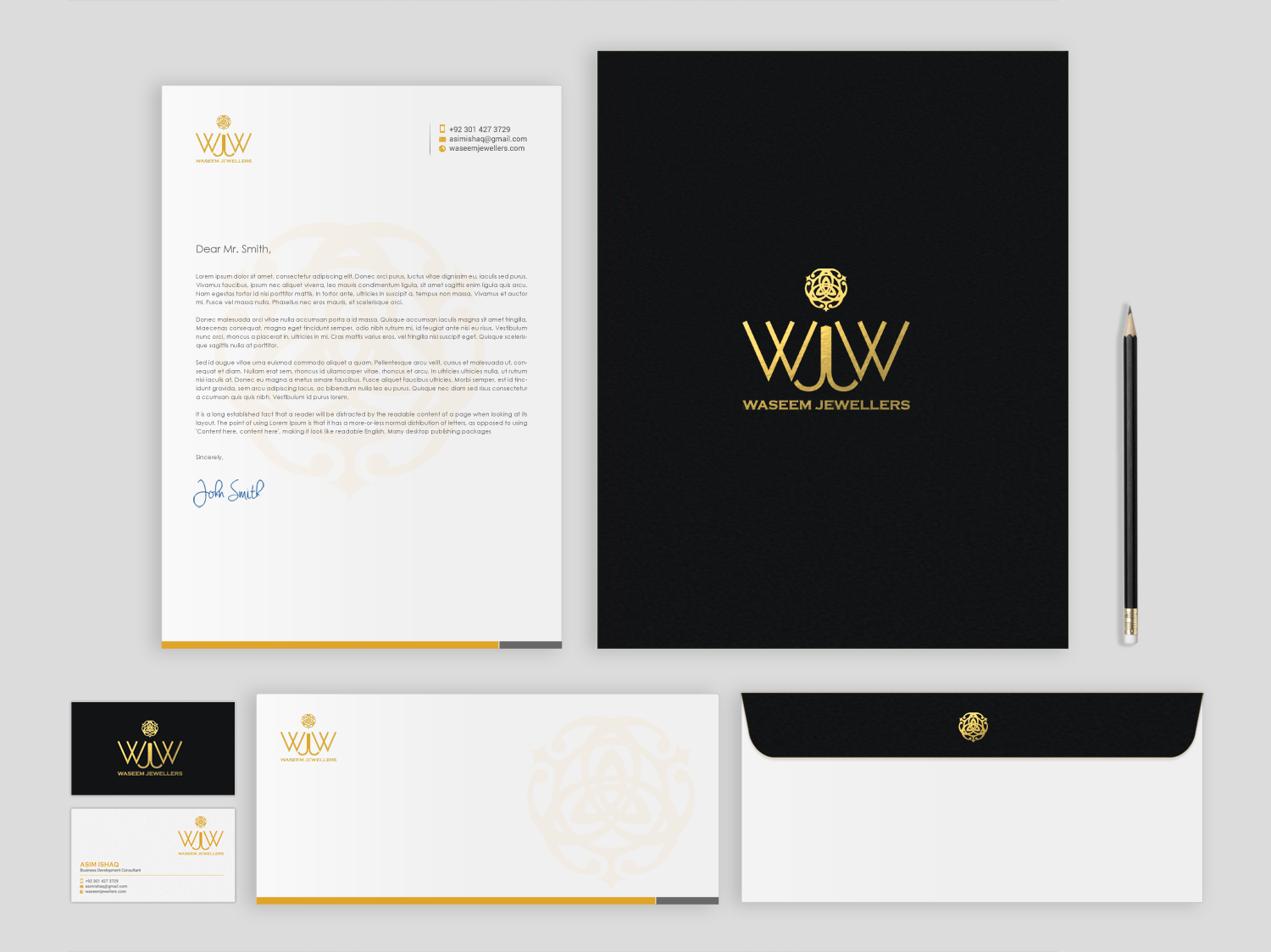 Stationery Design by chandrayaan.creative for Waseem Jewellers | Design #15878028