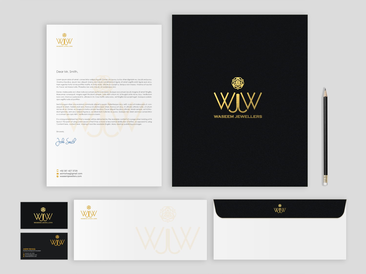 Stationery Design by chandrayaan.creative for Waseem Jewellers | Design #15878046