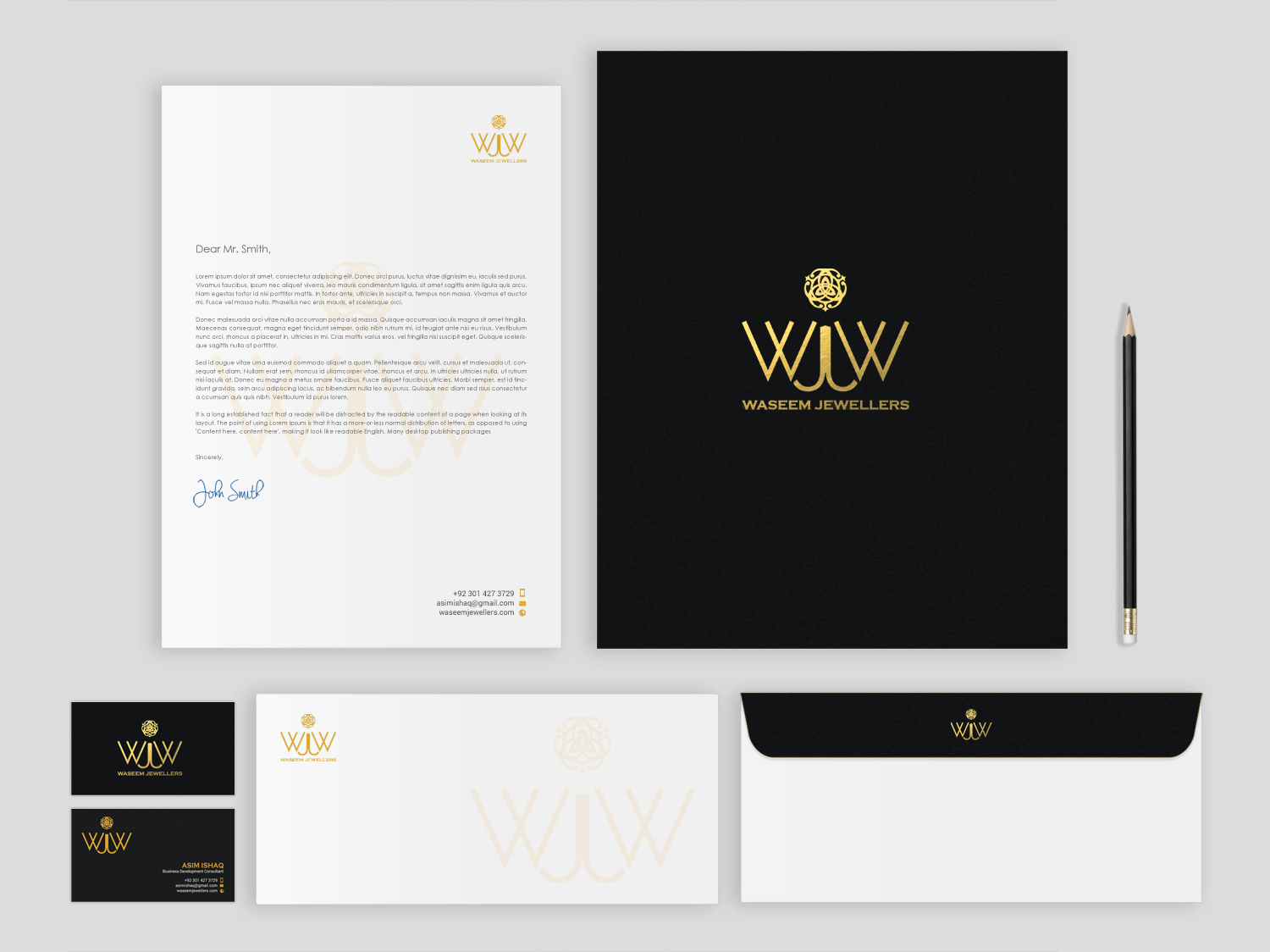 Diseño de Papelería por chandrayaan.creative para Waseem Jewellers | Diseño #15878054