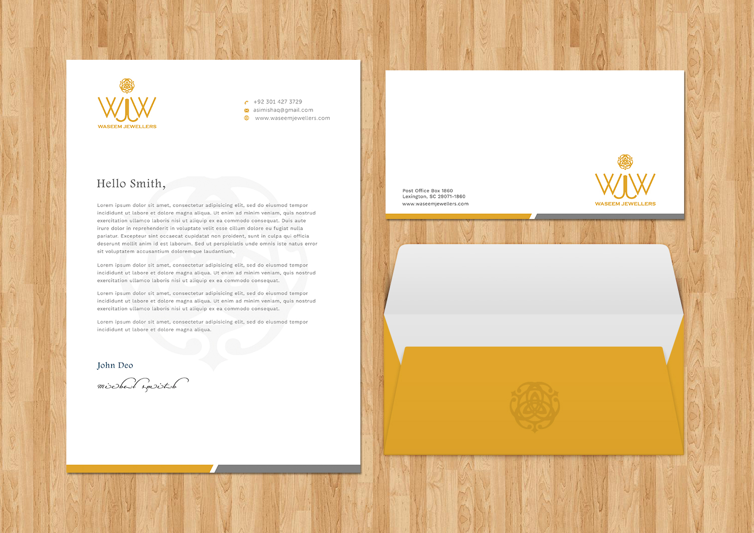 Design de Papeterie par Graphic Flame pour Waseem Jewellers | Design #15866453