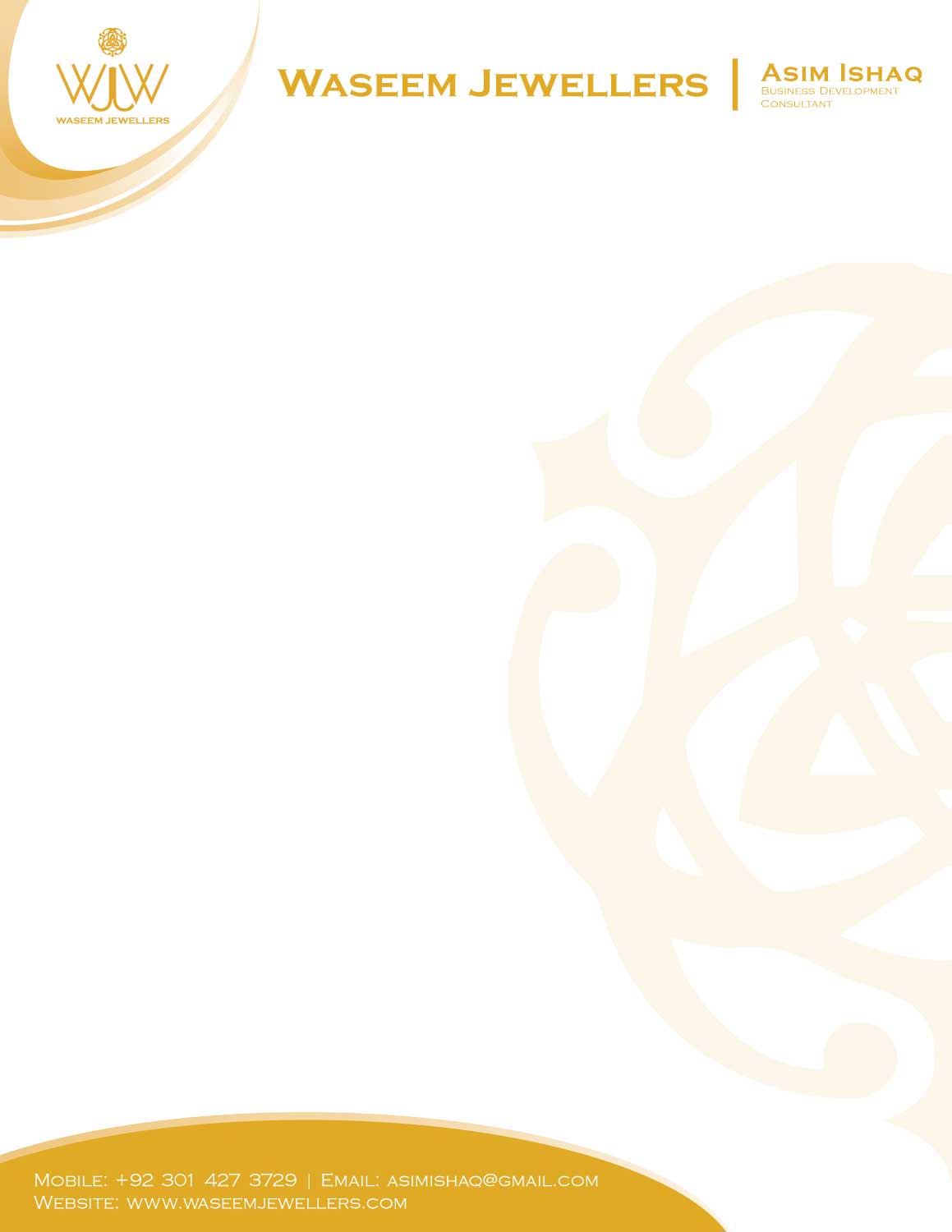 Diseño de Papelería por Annie Creative Service para Waseem Jewellers | Diseño #15859979