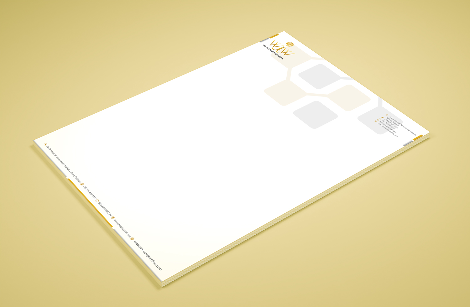Design de Papeterie par Petter Goms pour Waseem Jewellers | Design #15866323