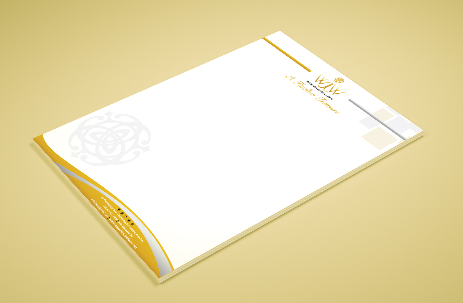 Design de Papeterie par Petter Goms pour Waseem Jewellers | Design #15866685