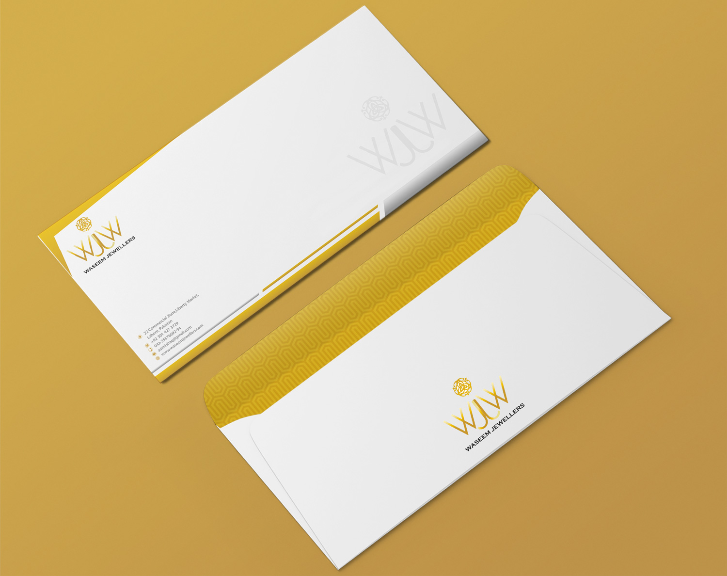 Design de Papeterie par Petter Goms pour Waseem Jewellers | Design #15868436