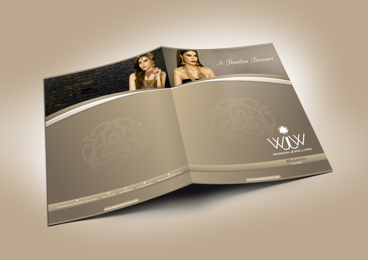 Stationery Design by Petter Goms for Waseem Jewellers | Design #15874585
