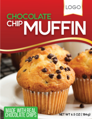 Chocolate Chip Cupcake package design | Diseño de Empaque por JCR