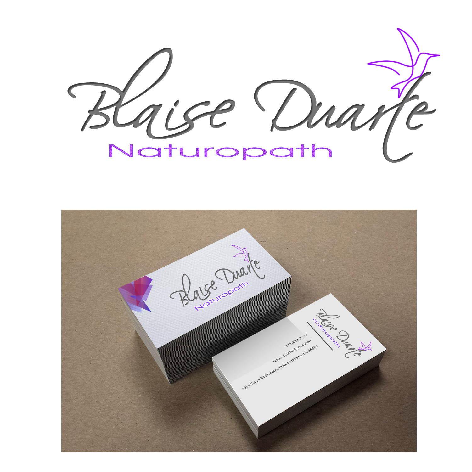 Logo Design by Fajfric for Blaise Duarte Naturopath | Design #15901666