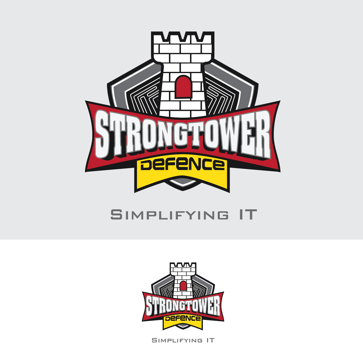 Logo Design by Zhor Signatures for Strongtower Defense | Design #15887375