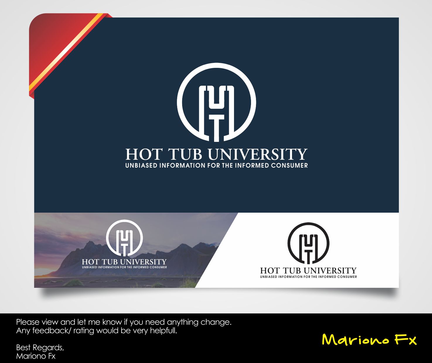Logo Design by Mariono Fx for hot tub universe | Design #15824008
