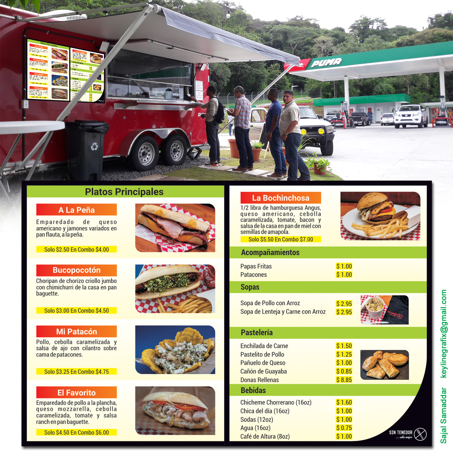 Menu Design by Sajal Samaddar for this project | Design #15888635