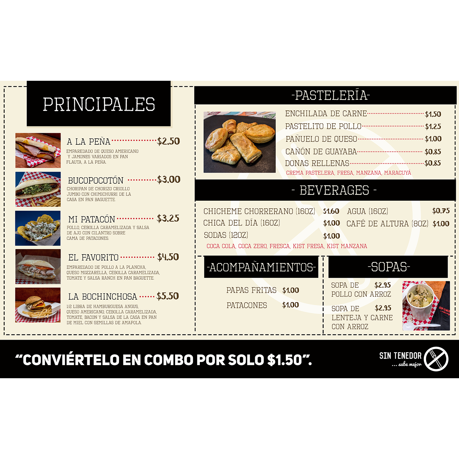 Menu Design by CatEyesStudio for this project | Design #15901724