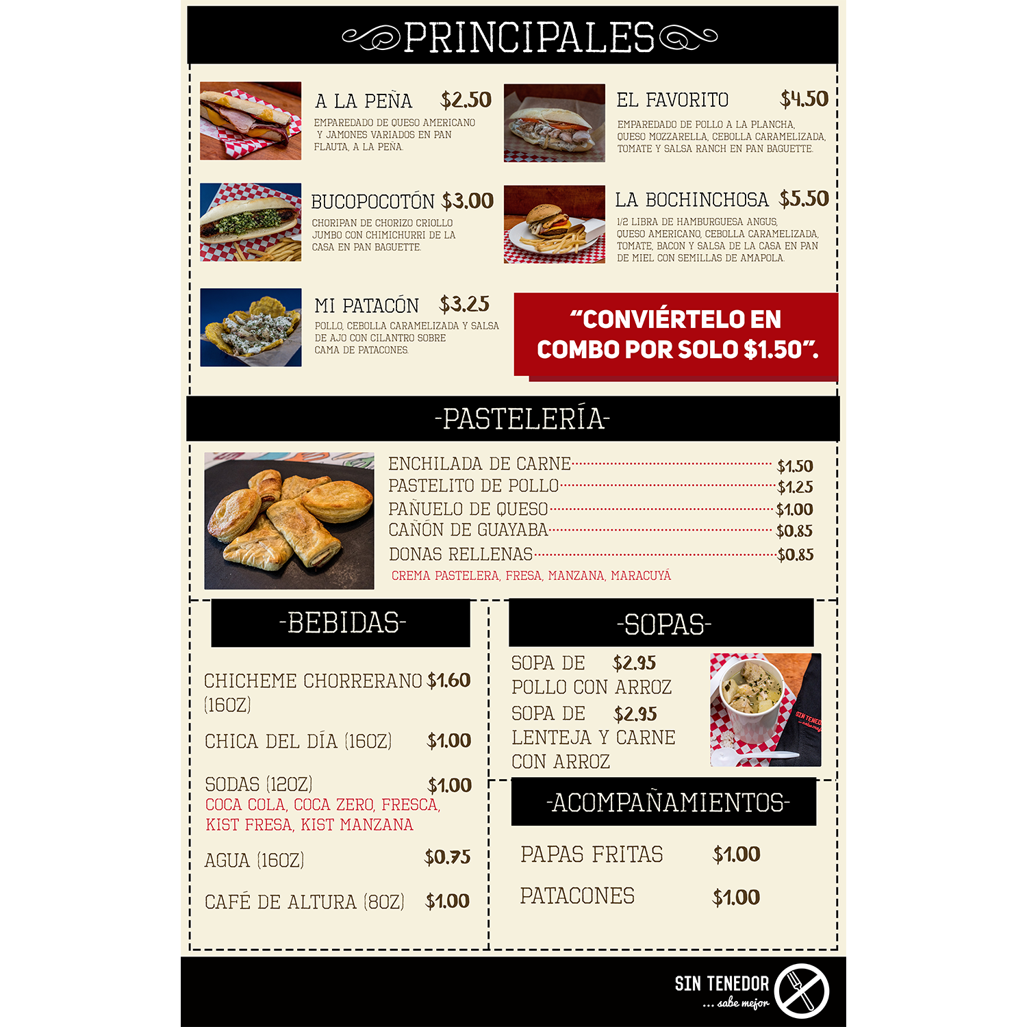 Menu Design by CatEyesStudio for this project | Design #15930403