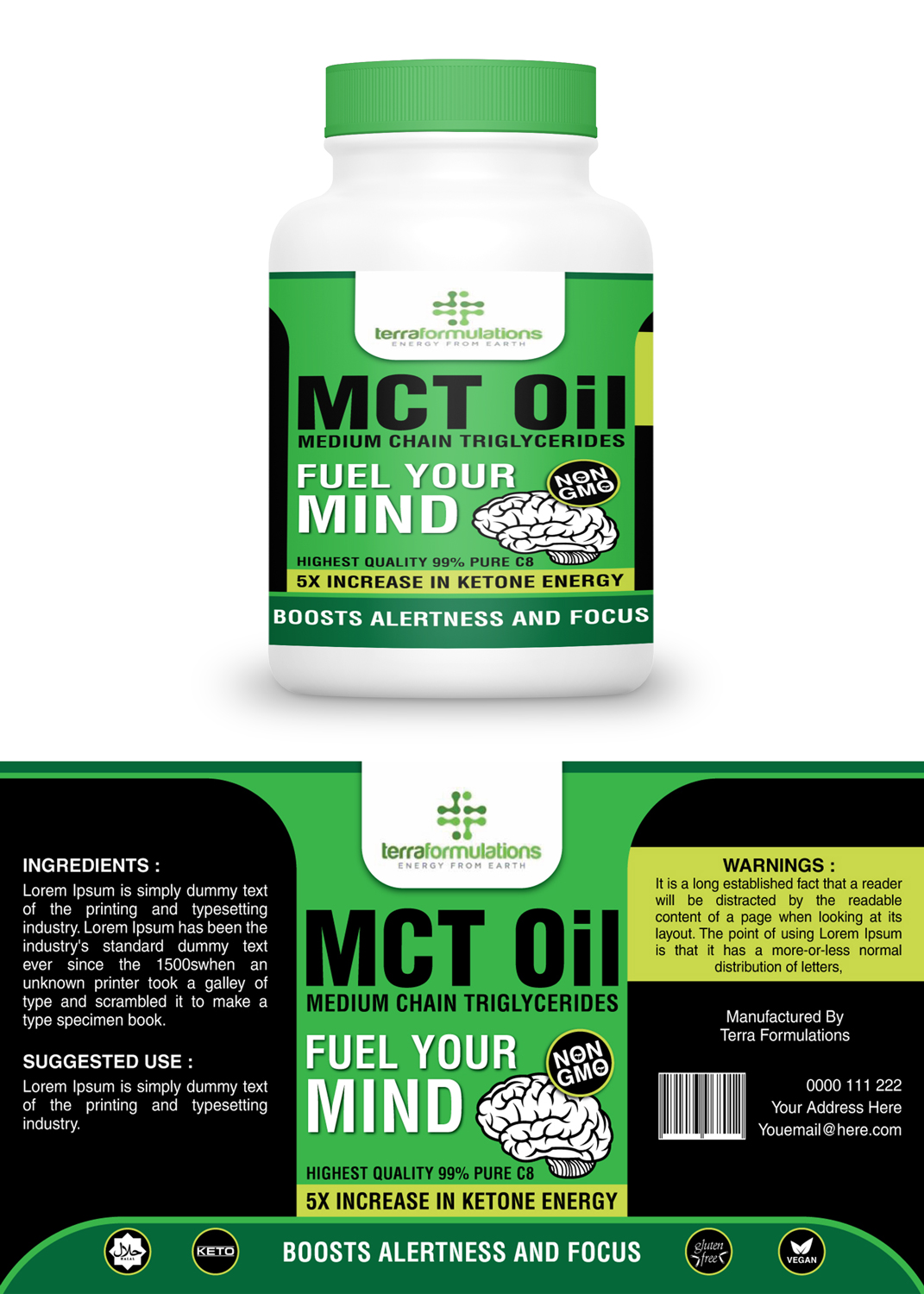 Design Étiquette par Impressive Sol pour Terra Formulations | Design #15855686