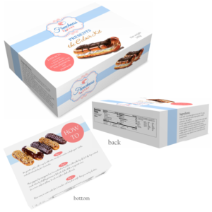 Become a real French Pastry chef with an easy 3 step pastry kit box. | Packaging Design by elveneclipse