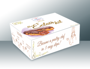 Become a real French Pastry chef with an easy 3 step pastry kit box. | Diseño de Empaque por Lezette_G
