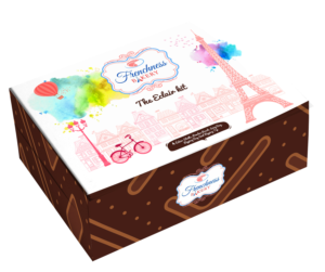 Become a real French Pastry chef with an easy 3 step pastry kit box. | Diseño de Empaque por Vishal Vishwakarma 
