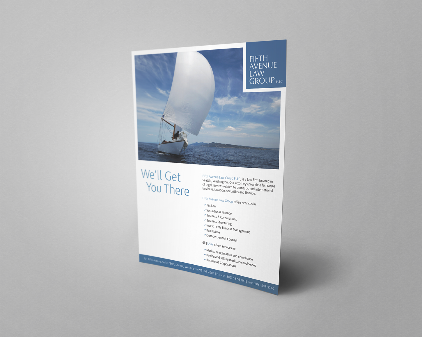 Advertisement Design by Alexandar for Fifth Avenue Law Group | Design #15957811