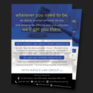 Advertisement Design by Bhushan jha for Fifth Avenue Law Group | Design: #15944498