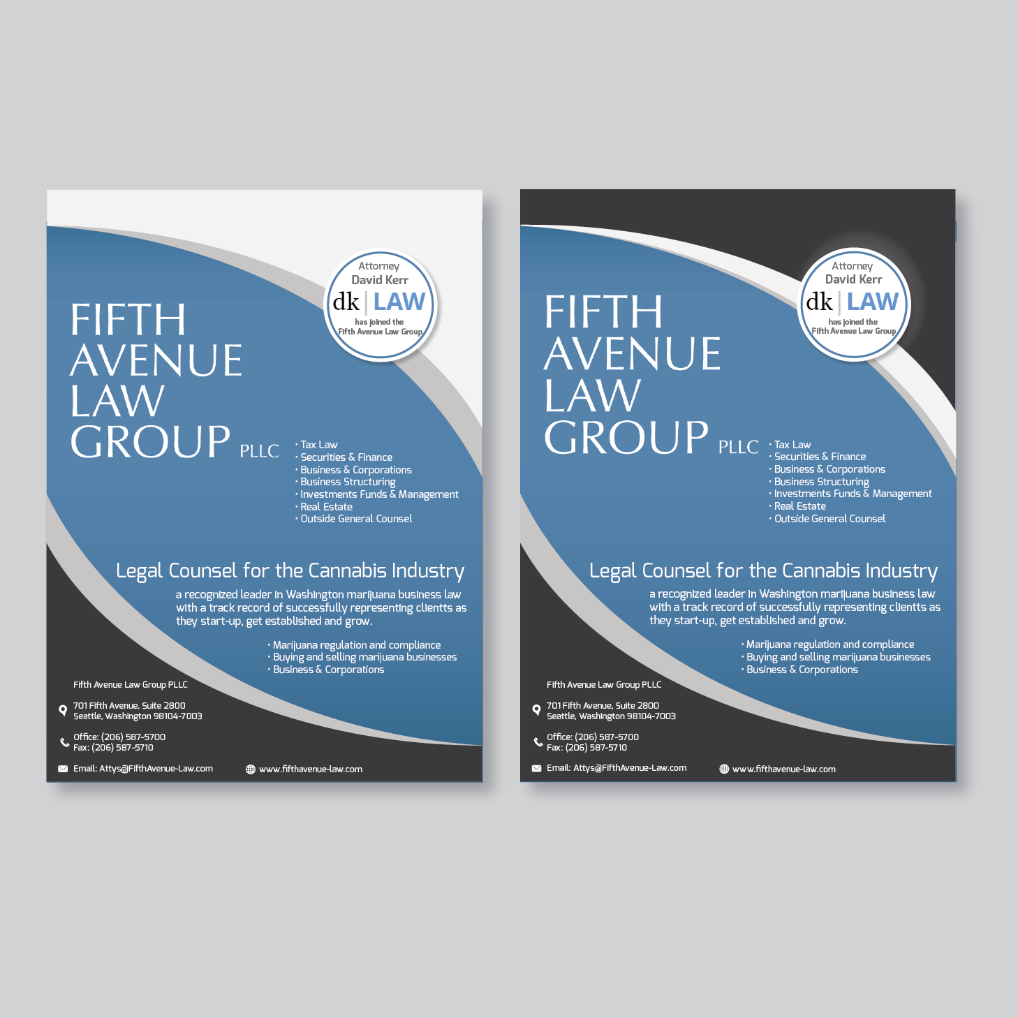 Advertisement Design by Antun Kaic for Fifth Avenue Law Group | Design #15967983