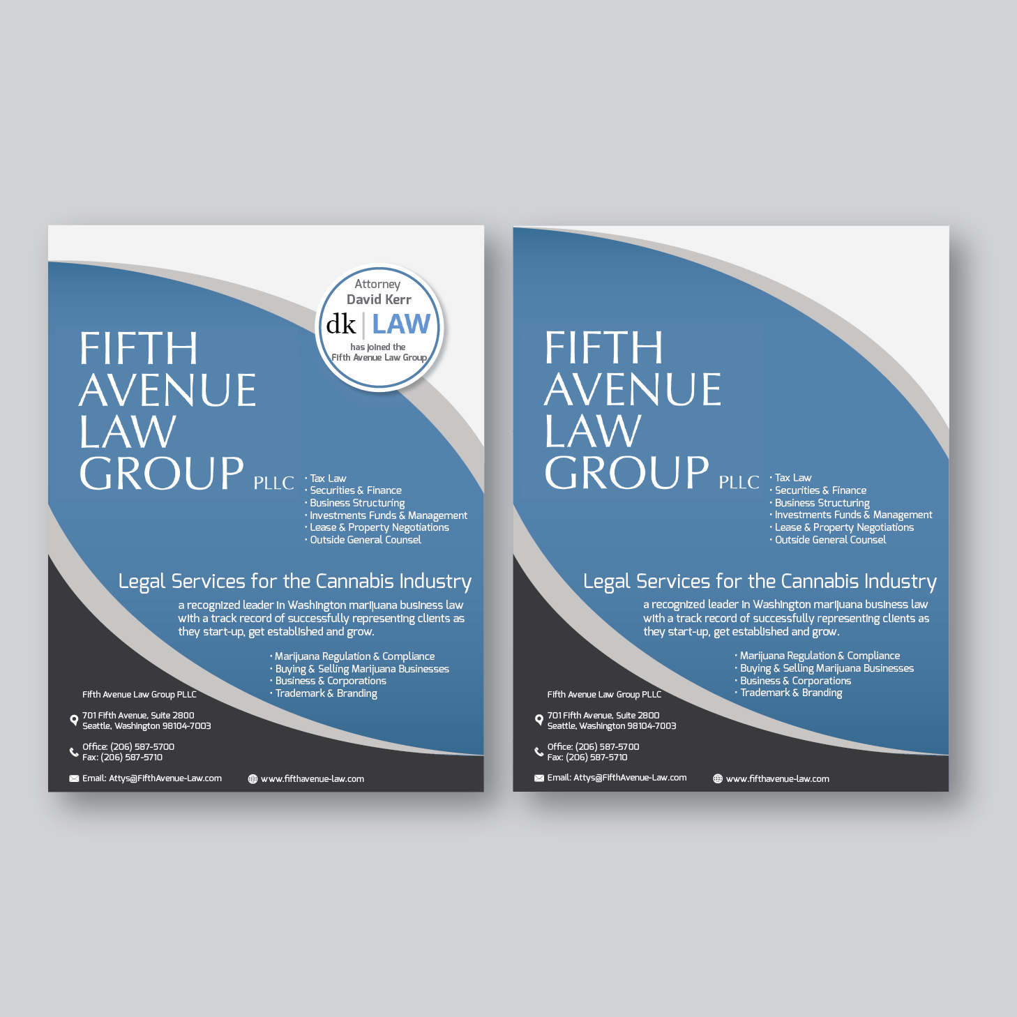 Advertisement Design by Antun Kaic for Fifth Avenue Law Group | Design: #16019857