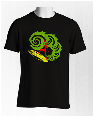 Dylan's Surf T-Shirt Design #2 | T-shirt Design by Adrian